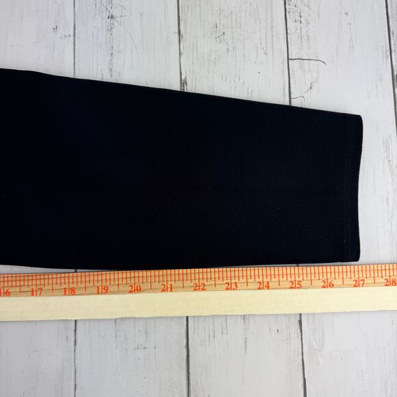 The Row Black Relma Stretch-Scuba Skinny Leggings Ankle Crop Pant Size Large - Picture 16 of 16
